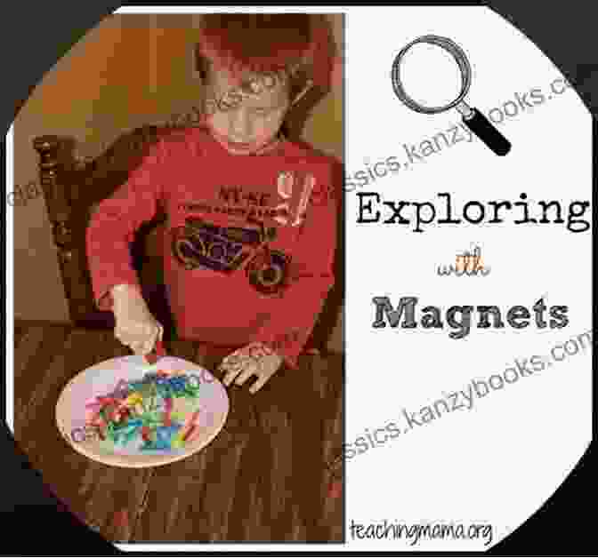 A Baby Curiously Exploring Magnets, Fostering Their Understanding Of Electromagnetism. Electromagnetism For Babies (Baby University)