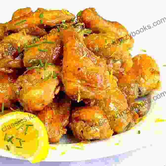 A Close Up Photo Of A Plate Of Chicken Wings Glazed With A Rich, Flavorful Sauce, Garnished With Chopped Parsley And Lemon Wedges. Easy Spicy Chicken: Explore Delicious And Flavor Bursting Chicken Wings