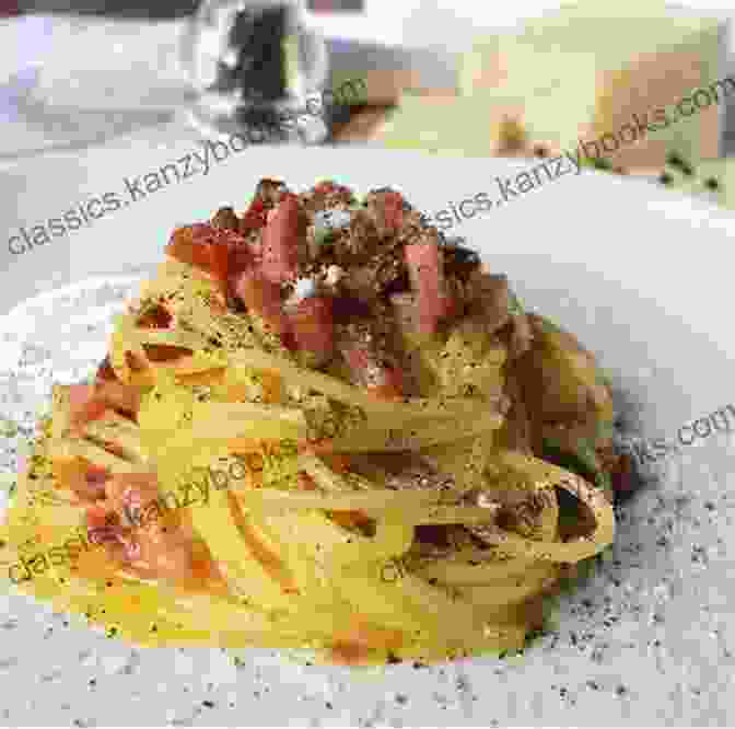 A Delectable Plate Of Spaghetti Alla Carbonara, Featuring Perfectly Cooked Pasta Tossed In A Creamy Sauce Of Eggs, Cheese, And Guanciale. Italian Cooking Like Nonna: Authentic Family Recipes With Extraordinary Flavor And Endless Variations