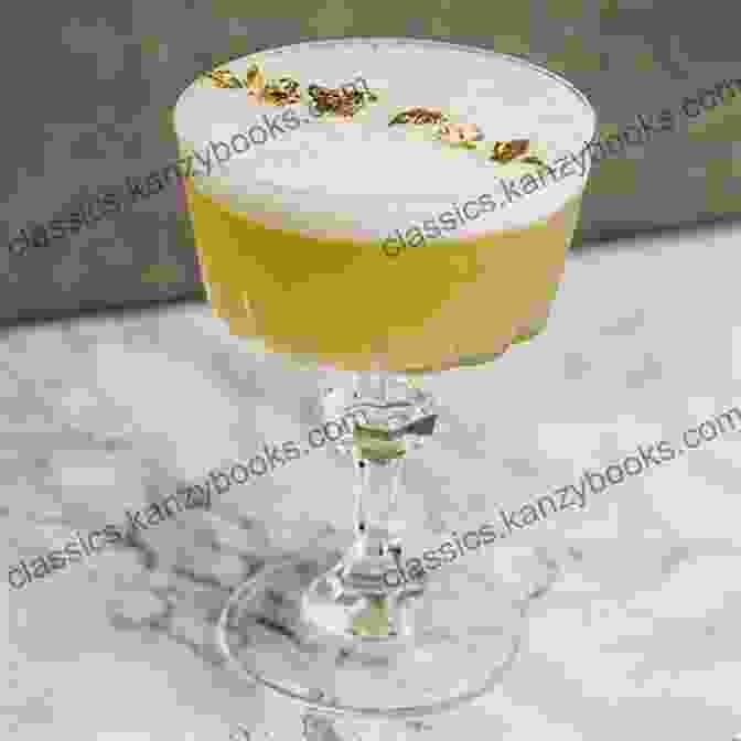 A Festive Cocktail Adorned With Edible Gold Leaf, Served In A Coupe Glass With A Delicate Sugar Rim. Inspired Bites: Unexpected Ideas For Entertaining From Pinch Food Design