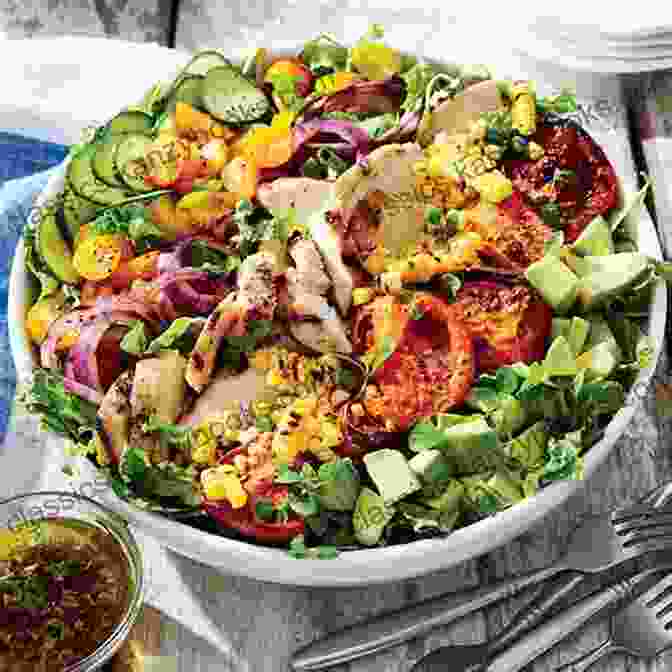 A Flavorful And Nutritious Salad Made With Colorful Vegetables, Grilled Chicken, And Quinoa. Cooking Healthy Dishes For You: Cure Cholesterol With The Right Foods