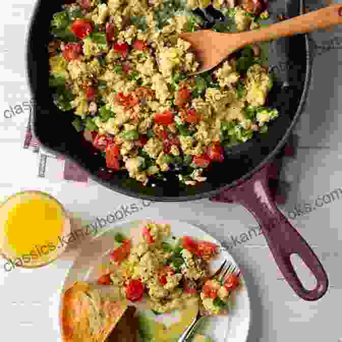 A Plate Of Scrambled Eggs With Vegetables. Healthy Breakfast Recipes For Toddlers And Young Children (Ages 2+) (Healthy Recipes For Toddlers And Young Children 1)