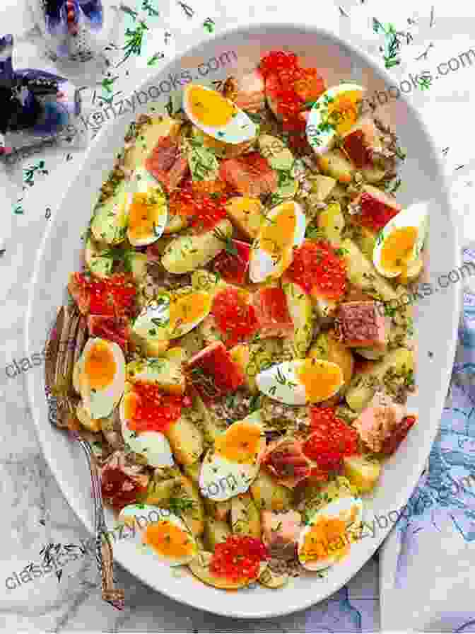 A Smoked Salmon And Capers Egg Salad Garnished With Smoked Salmon And Sliced Capers. Best Egg Salad Recipes For Healthy Lunches: Delicious Healthy And Easy Egg Salad Recipes That Ll Make Your Day A Lot Brighter