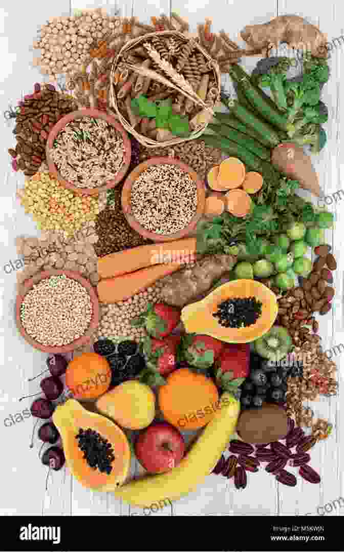 A Vibrant And Colorful Spread Of Fresh Wholefoods, Including Fruits, Vegetables, And Whole Grains. 50 Shades Of Clean: Wholefood Clean Eating Recipes To Improve Your Health And Boost Your Immune System (Clean Eating And Nutrition Collection 1)