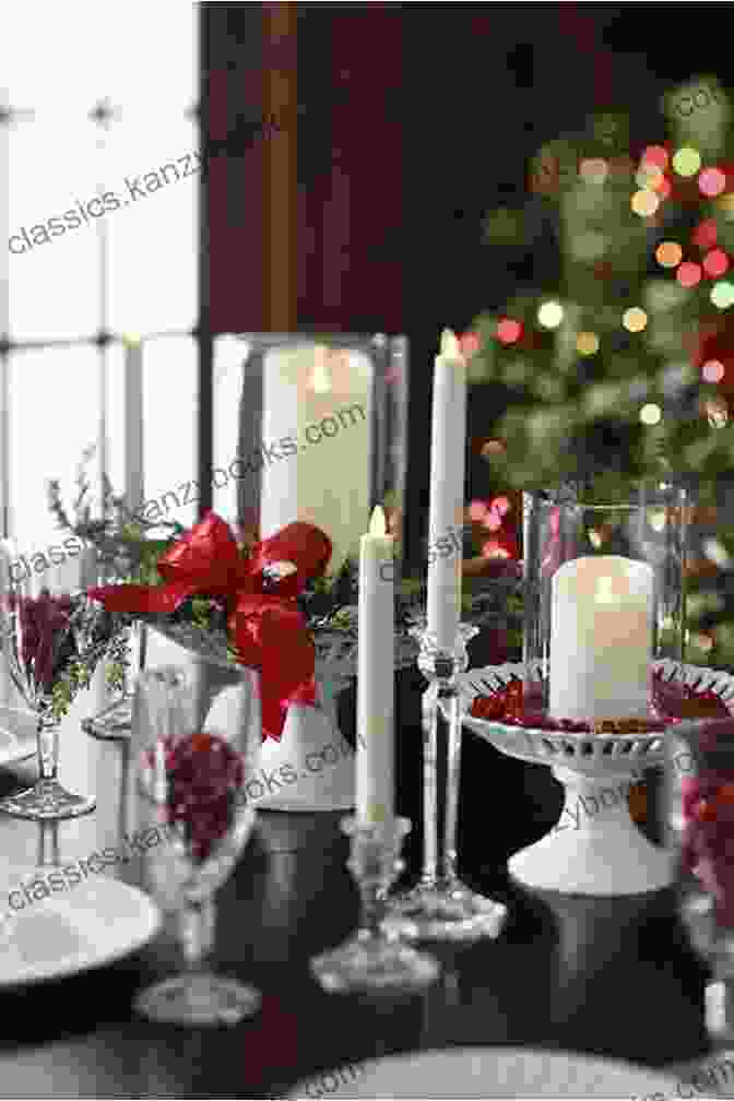 Elegant Christmas Table Setting With Candles, Plates, And Festive Decorations 50 States 50 Christmas Dishes From Across America: Delicious Christmas Recipes For A Festive Feast