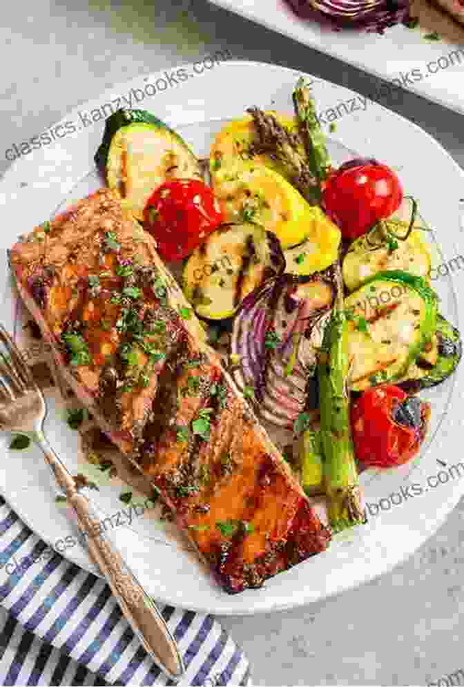 Image Of A Grilled Salmon Fillet With Vegetables. Easy Canadian Cookbook: Authentic Canadian Cooking (Canada Canadian Recipes Canadian Cookbook Canadian Cooking Canadian Food 1)