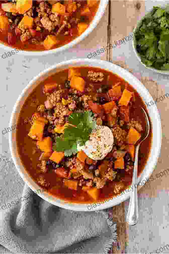 Slow Cooker Turkey Chili With Sweet Potato Dash Diet Cookbook For Beginners: 14 Day Dash Diet Weight Loss Challenge: Slow Cooker Recipes To Improve Your Health